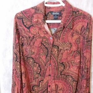 Lucky Brand red blouse